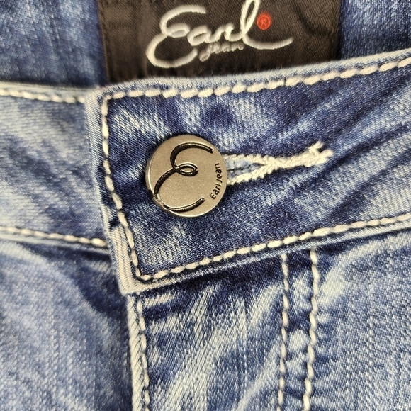 Earl Blue Jeans Rodeo Western Boot Cut With Embellished Pockets Plus Size 14 - Picture 7 of 7